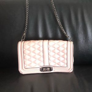 Rebecca Minkoff Cheveron Cross Body Pink